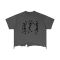 Vintage Wash Boxy Distressed Hem T-Shirt